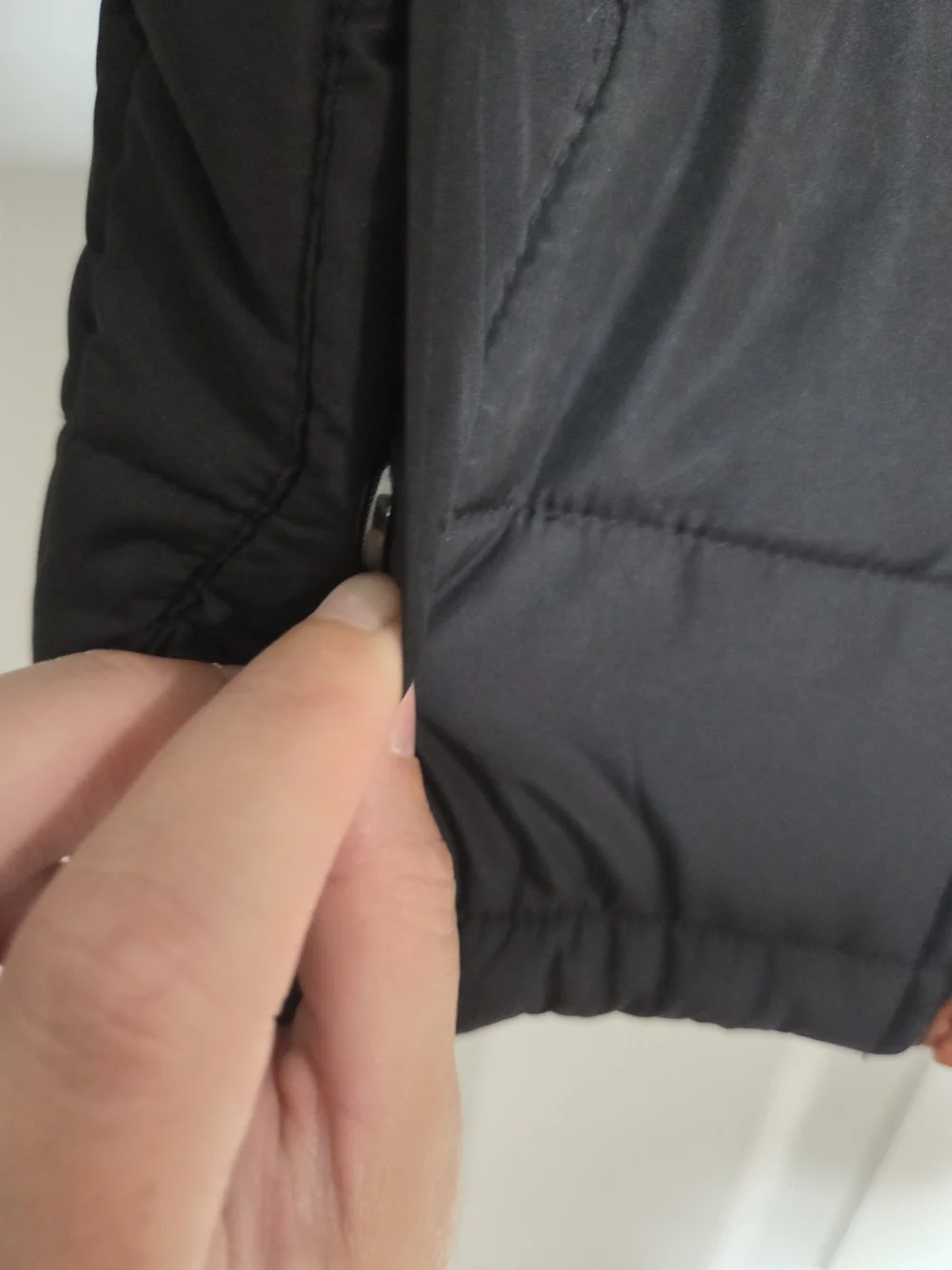 Timberland Kids' Black Puffer Jacket with Orange Lining
